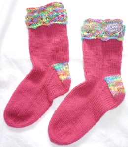 lace topped socks